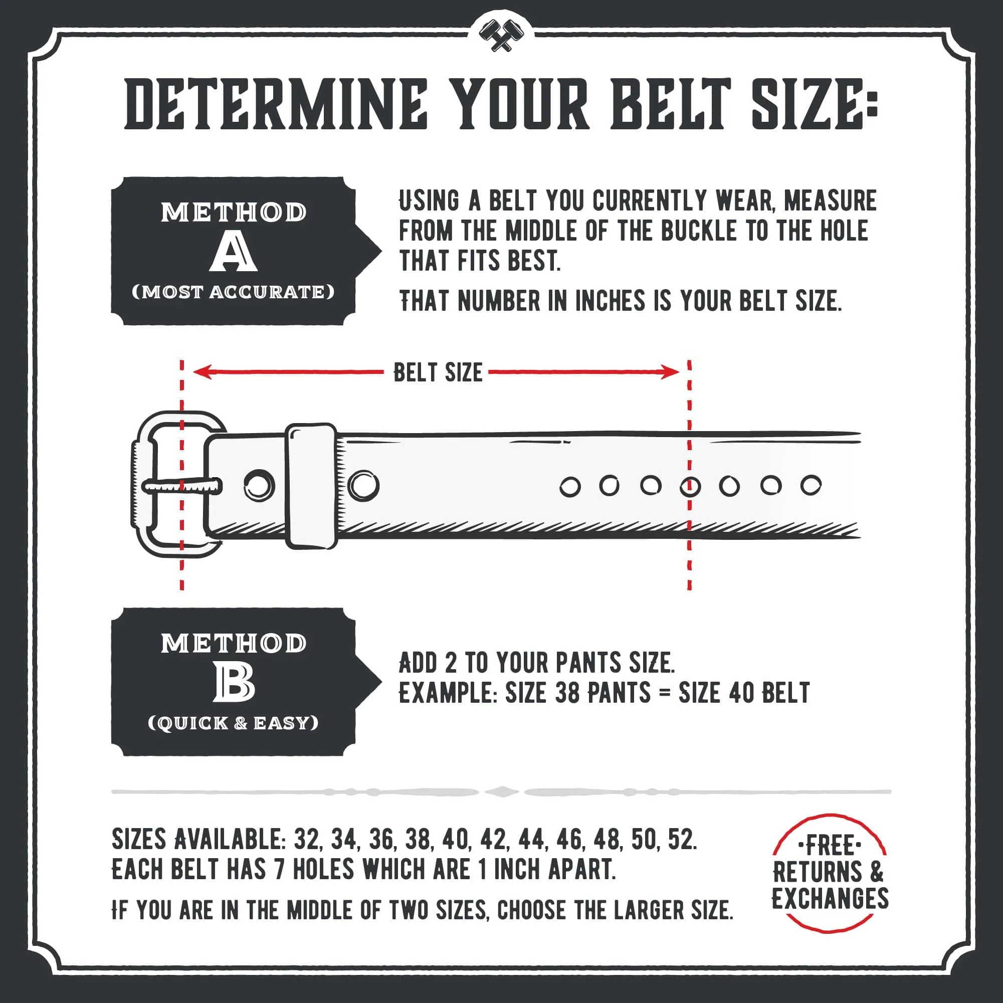Main Street Forge - The Classic Leather Everyday Belt - Image 5