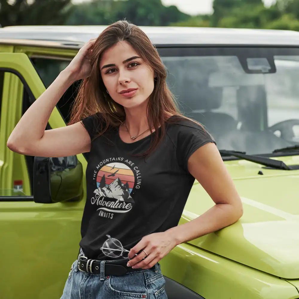 Outdoorzees The Mountains Are Calling T-Shirt for Women - Image 6