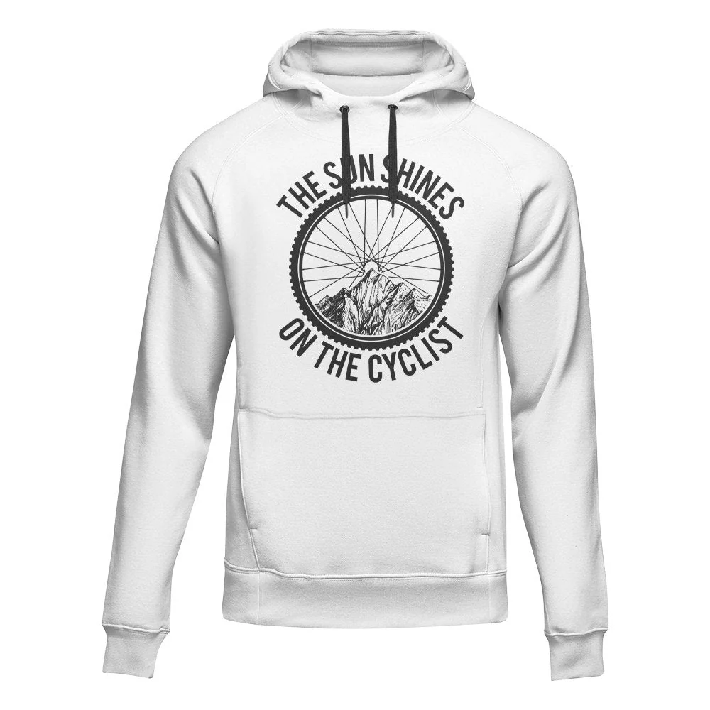 Outdoorzees The Sun Shine On The Cyclist Adult Fleece Hoodie