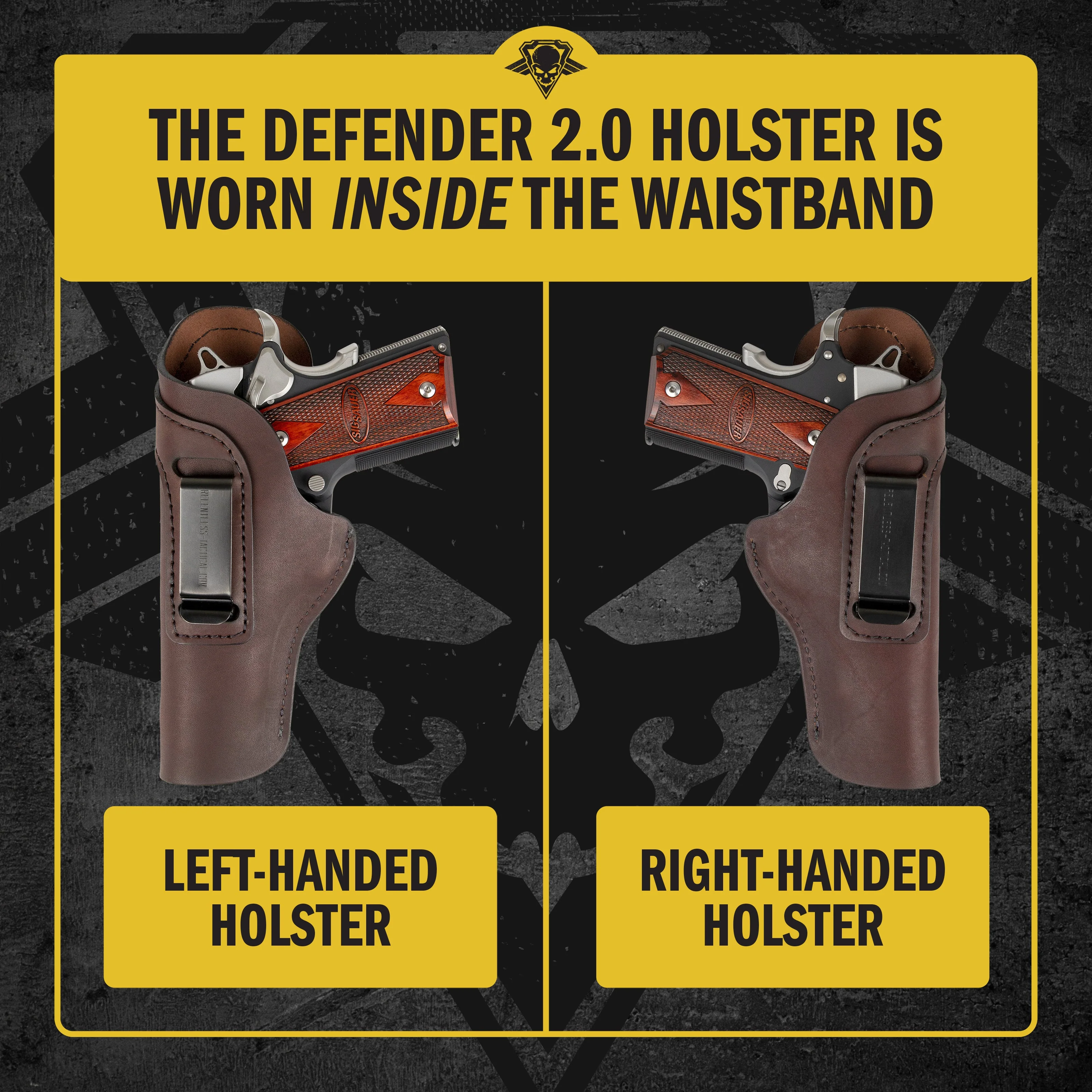 Relentless Tactical The Sweat Shield Defender Leather IWB Holster - Fits All 1911 Style Handguns - Lifetime Warranty - Made in USA - Image 5