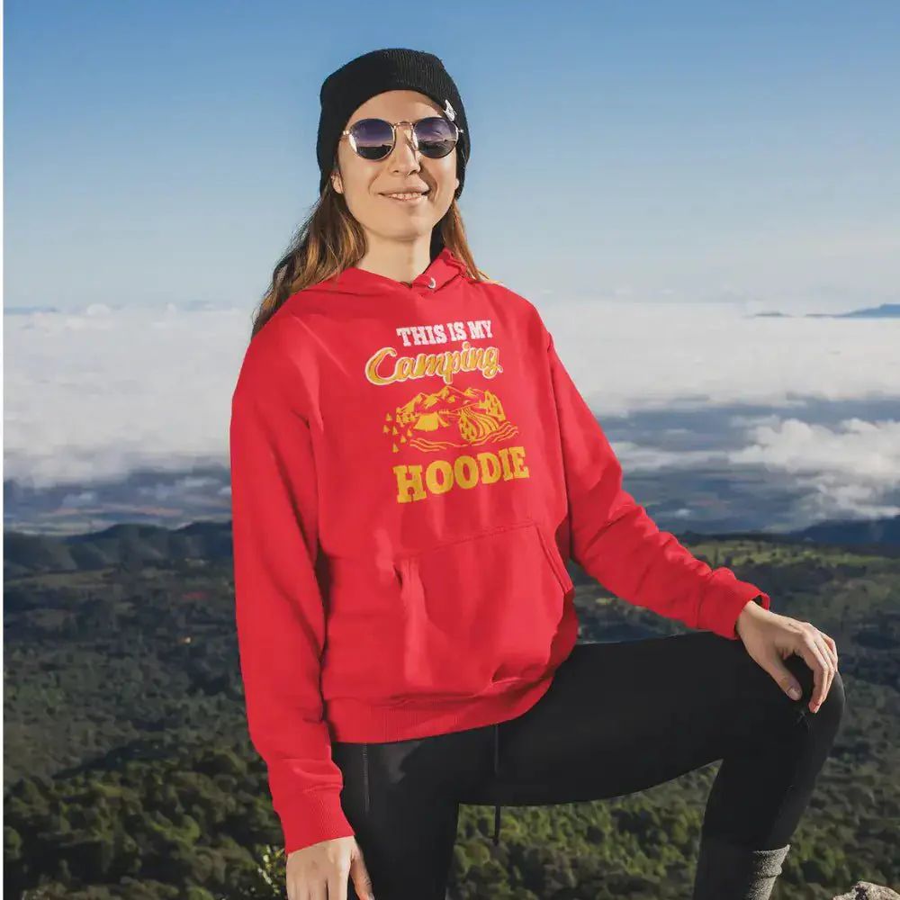 Outdoorzees This Is My Camping Adult Women Fleece Hoodie - Image 2