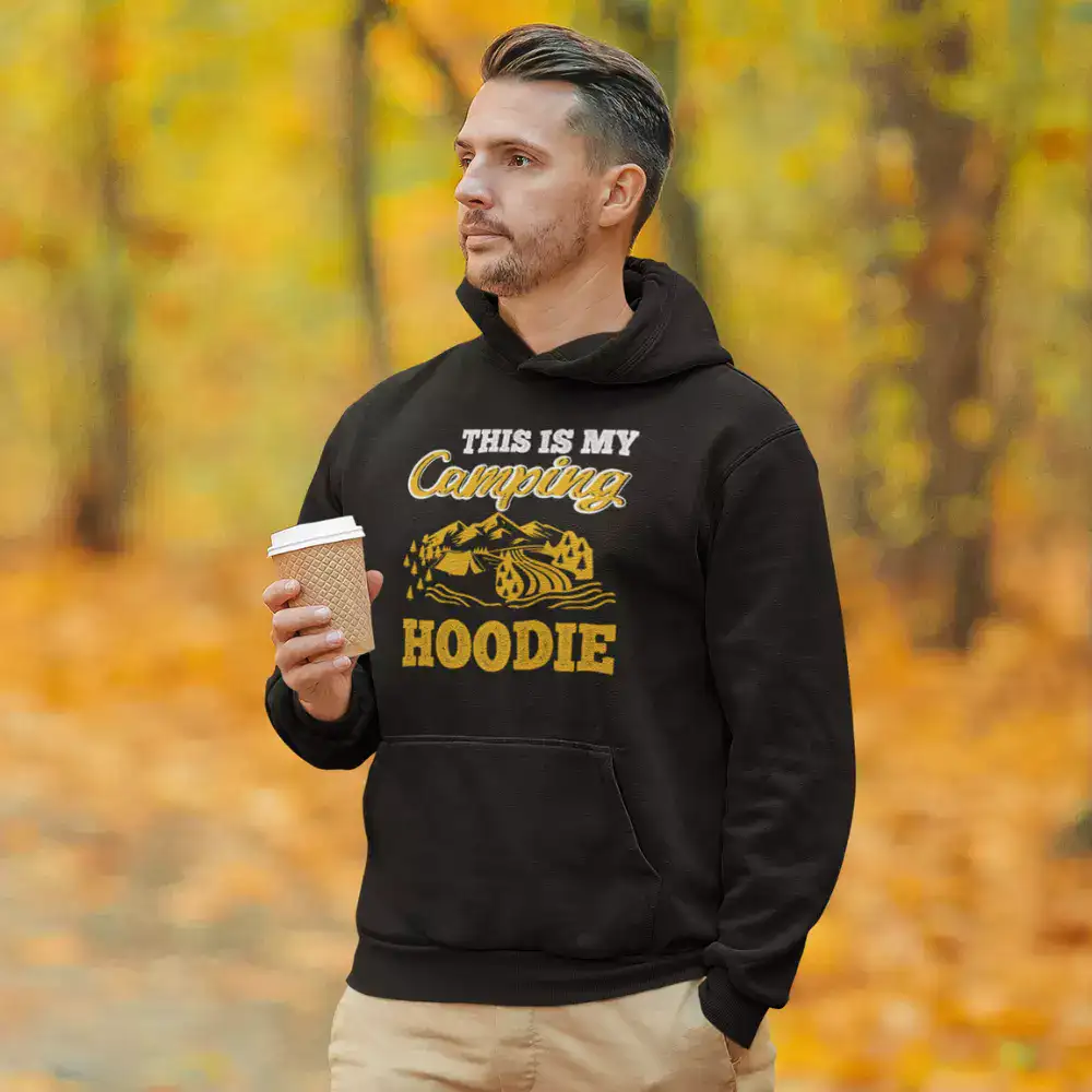 Outdoorzees This Is My Camping Men Adult Fleece Hoodie