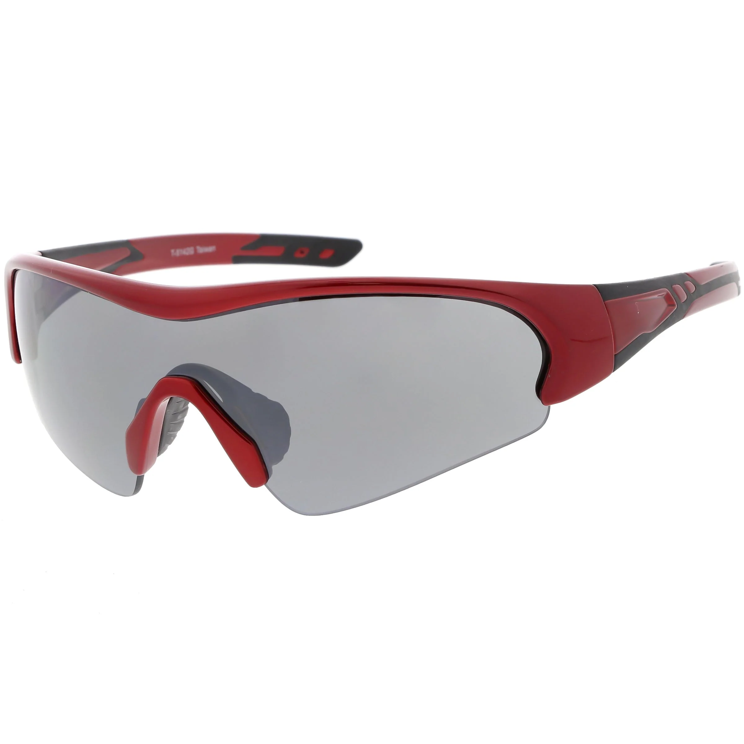 zeroUV TR-90 Performance Wrap Around Half Frame Sunglasses C798 - Image 4