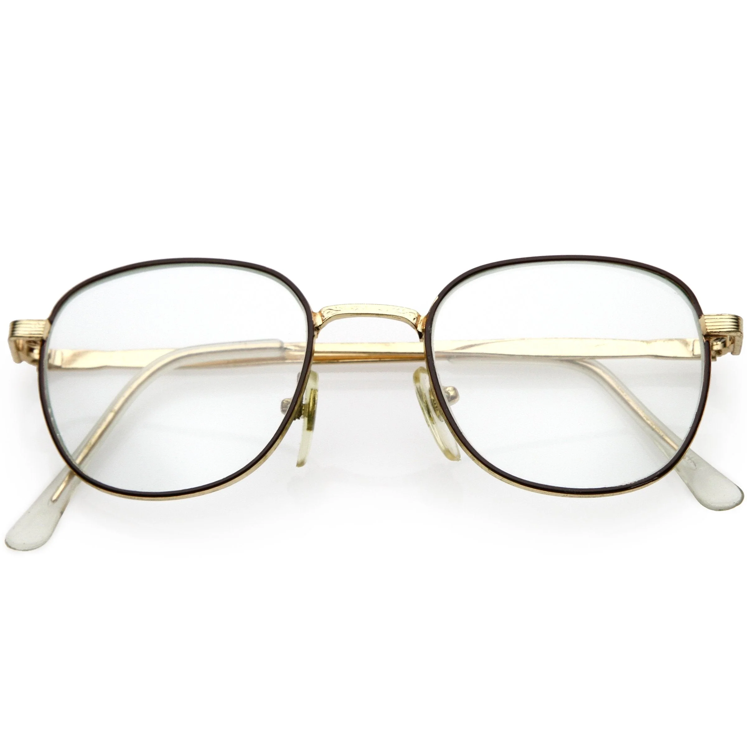 zeroUV True Vintage Dapper Square Clear Lens Glasses C718 - Image 7