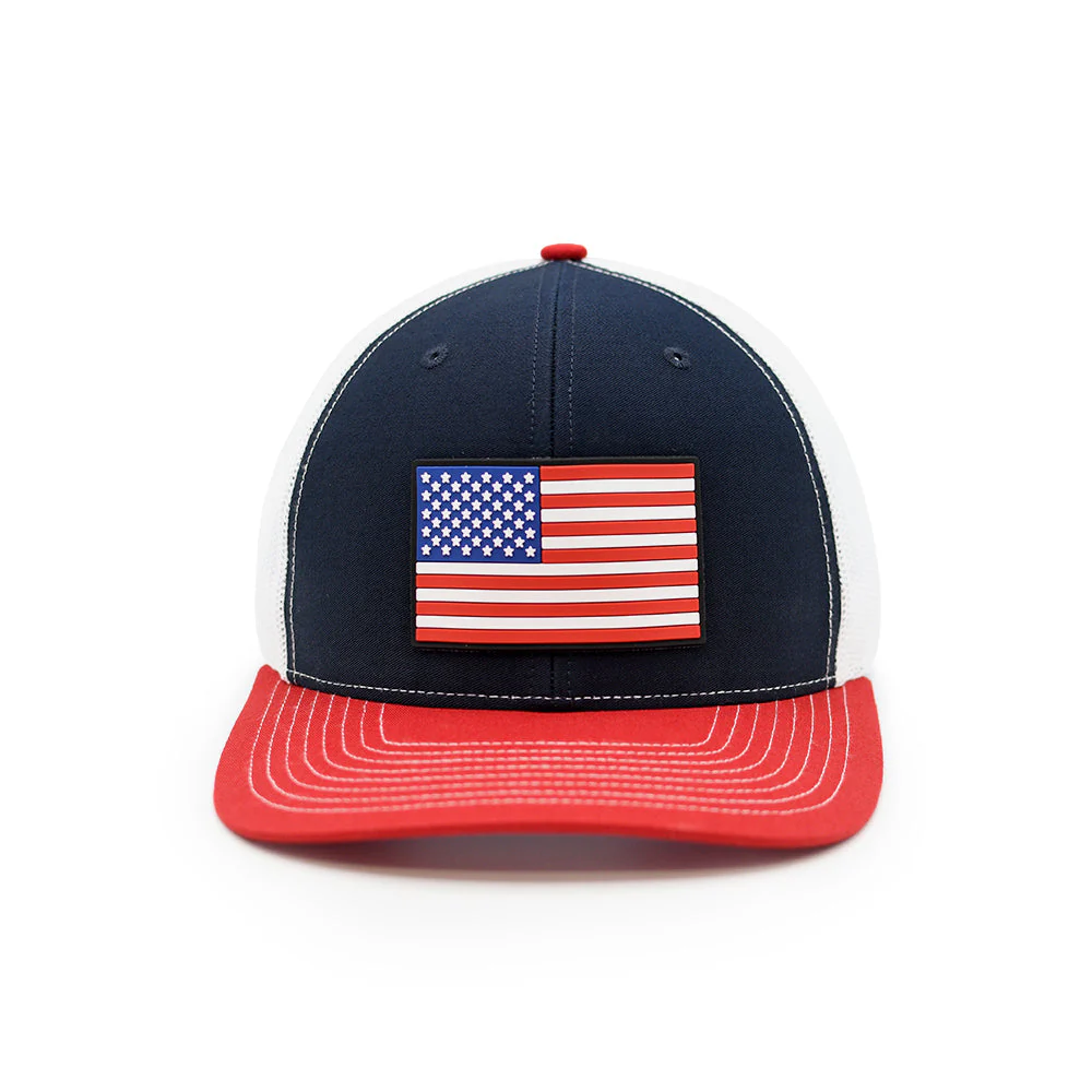 Shield Republic USA Flag PVC Patch Hat - Image 6
