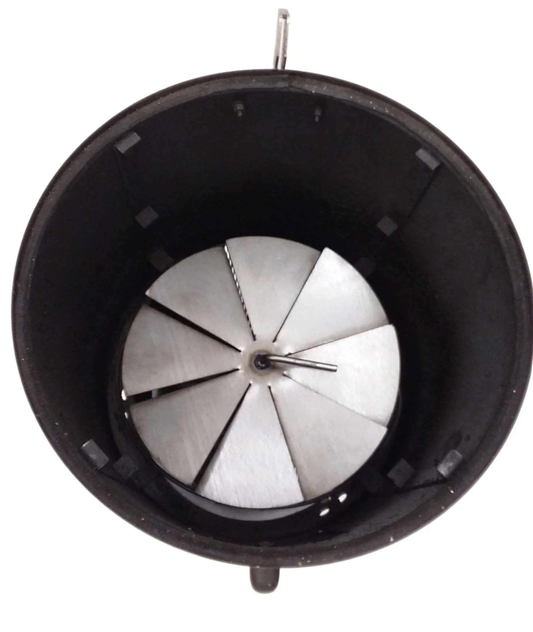 Hunsaker Vortex Charcoal Basket for WSM & Drum Cookers - Heavy Duty 14 Gauge Steel -Made in the USA - Promotes Even Cooking, Helps Prevent Burning - Round Design with Built-In Ash Plate - Image 4