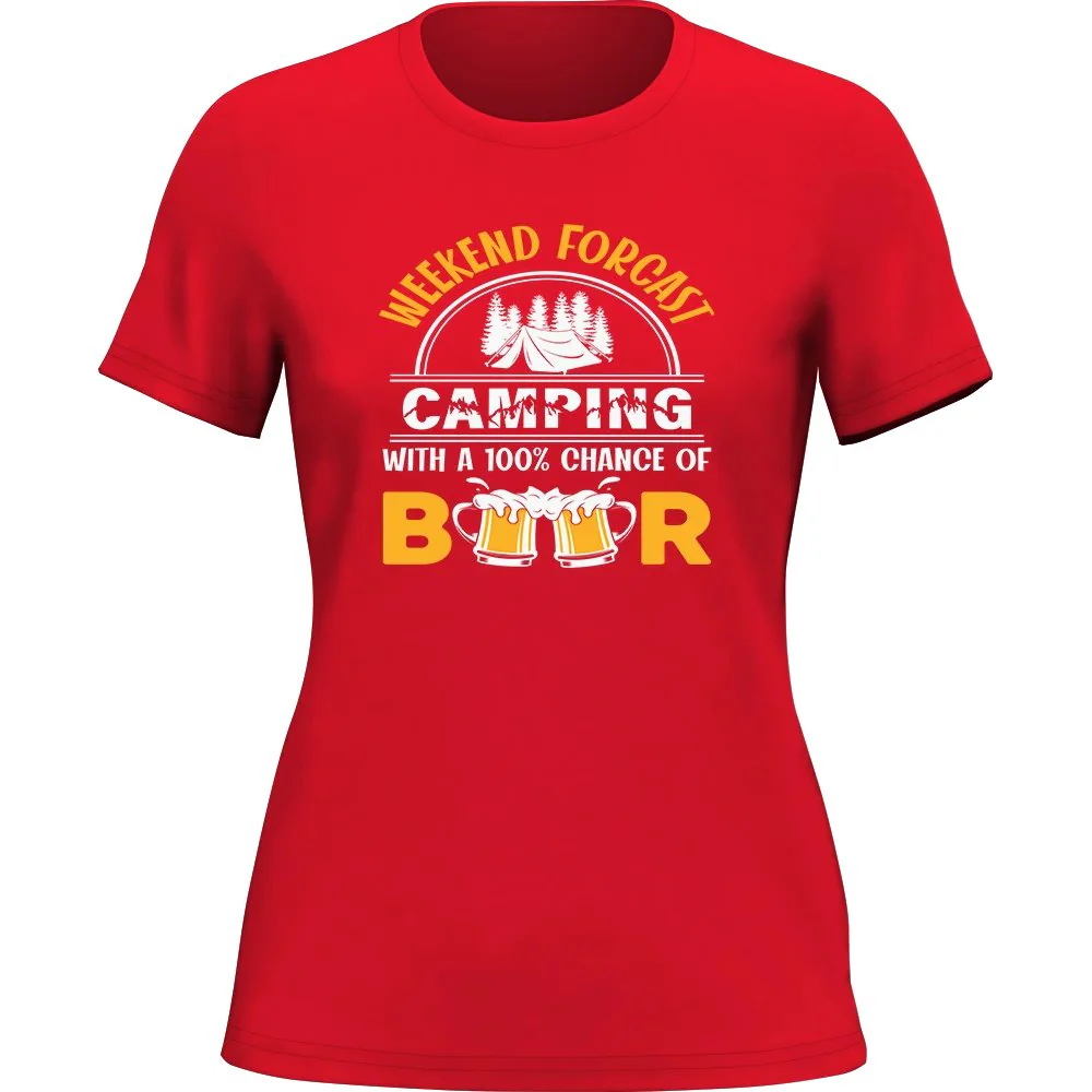 Outdoorzees Weekend Forecast T-Shirt for Women - Image 3