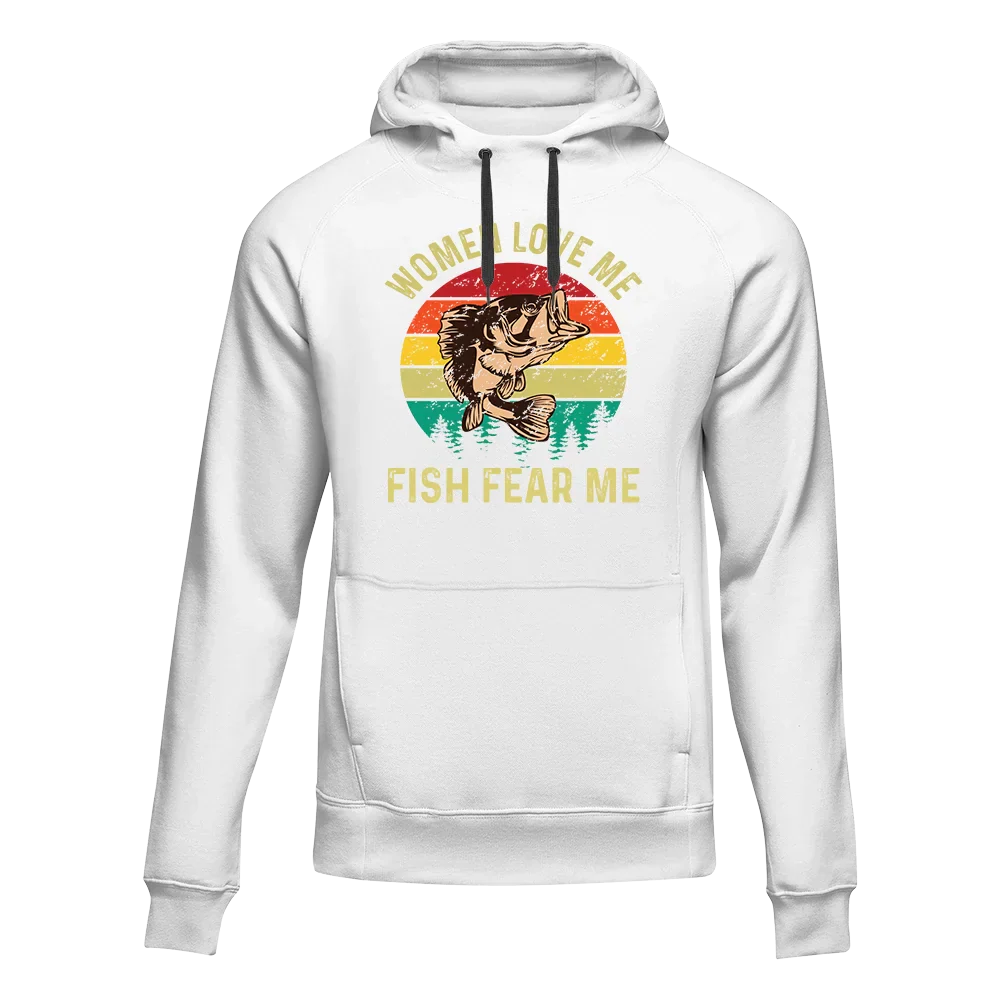 Outdoorzees Women Love Me Fish Hate Me Unisex Hoodie - Image 2
