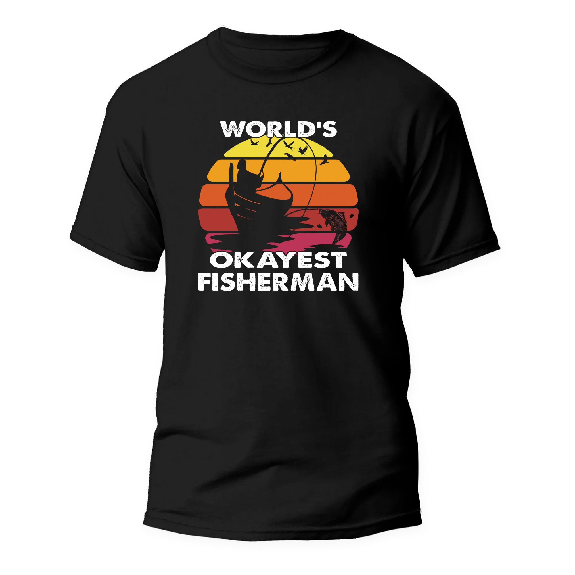 Outdoorzees World's Okayest Fisherman Man T-Shirt