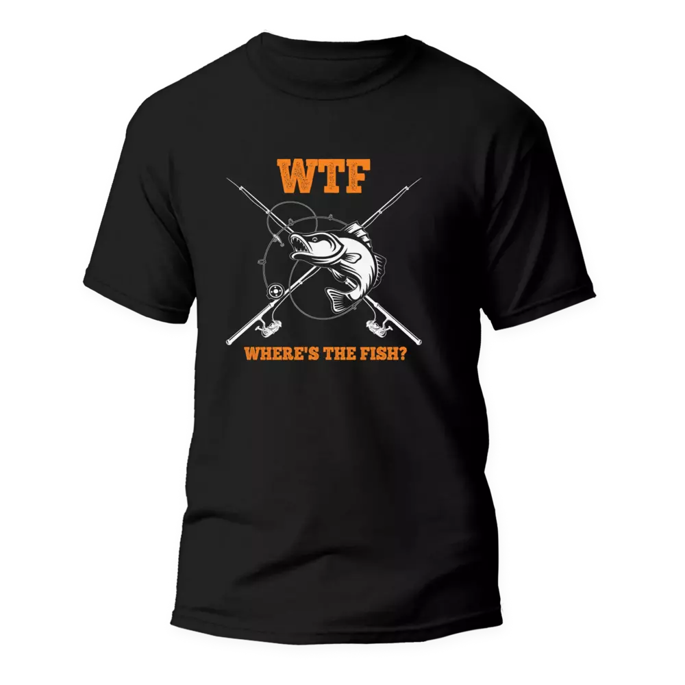 Outdoorzees WTF Where's The Fish Man T-Shirt