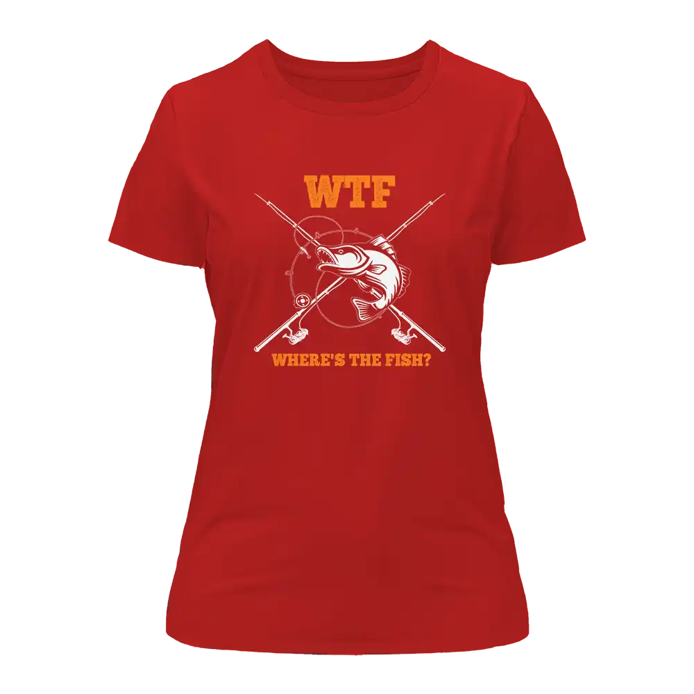 Outdoorzees WTF Where's The Fish T-Shirt for Women - Image 3