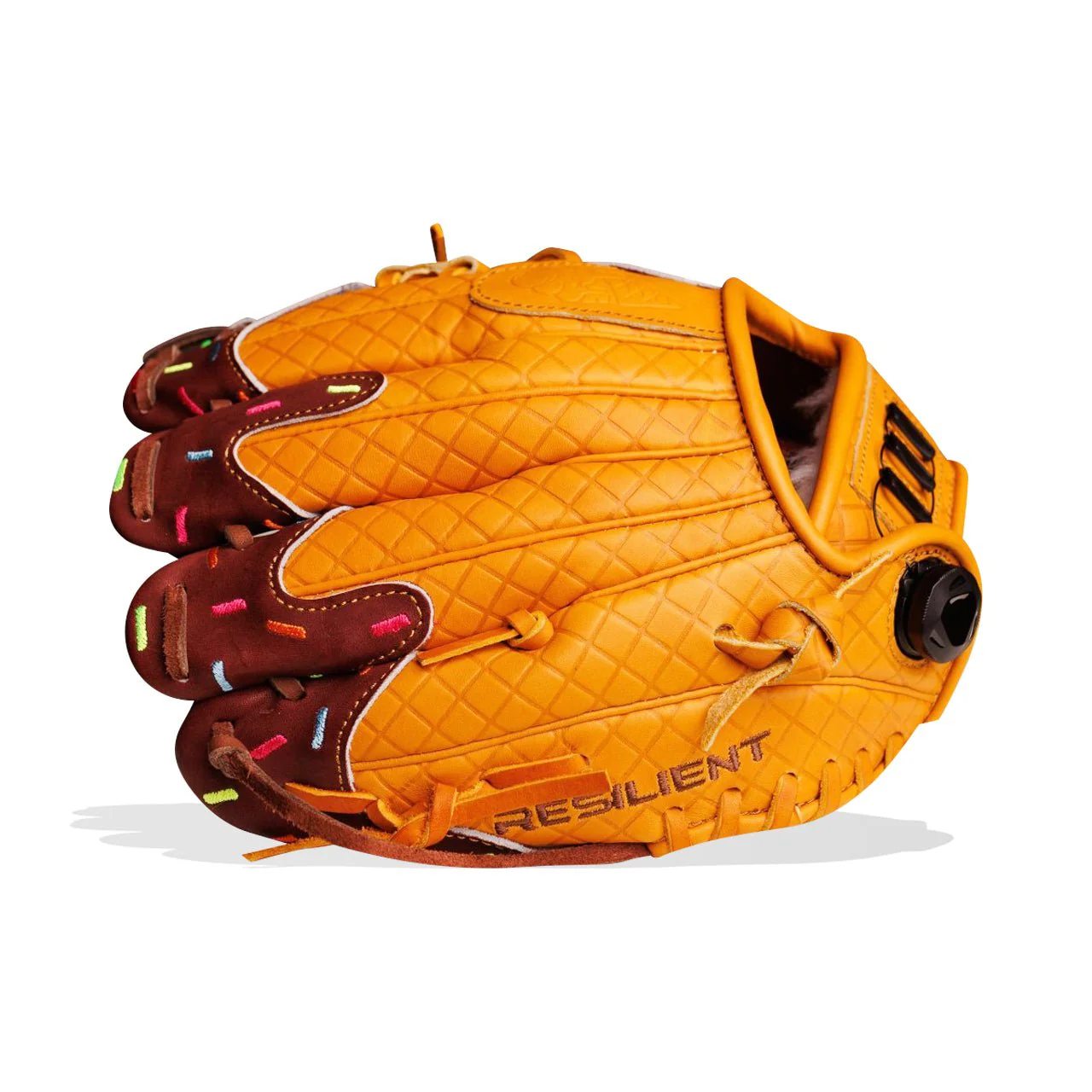 Resilient SFBL Youth Ball Glove - Ice Cream glove (Chocolate with Sprinkles) - Image 4