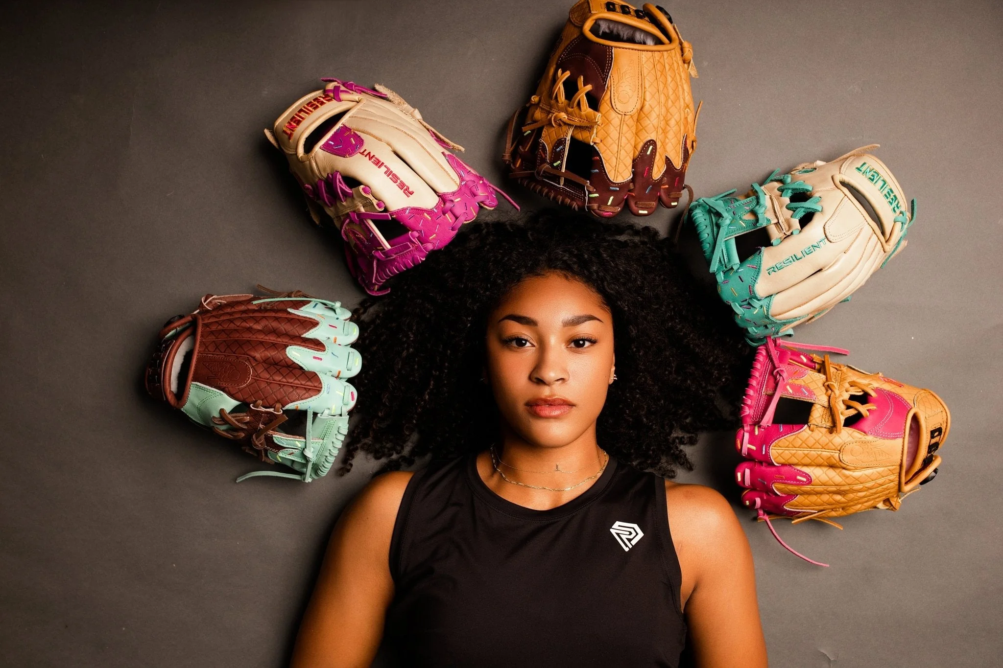 Resilient SFBL Youth Ball Glove - Ice Cream glove (Chocolate with Sprinkles) - Image 5